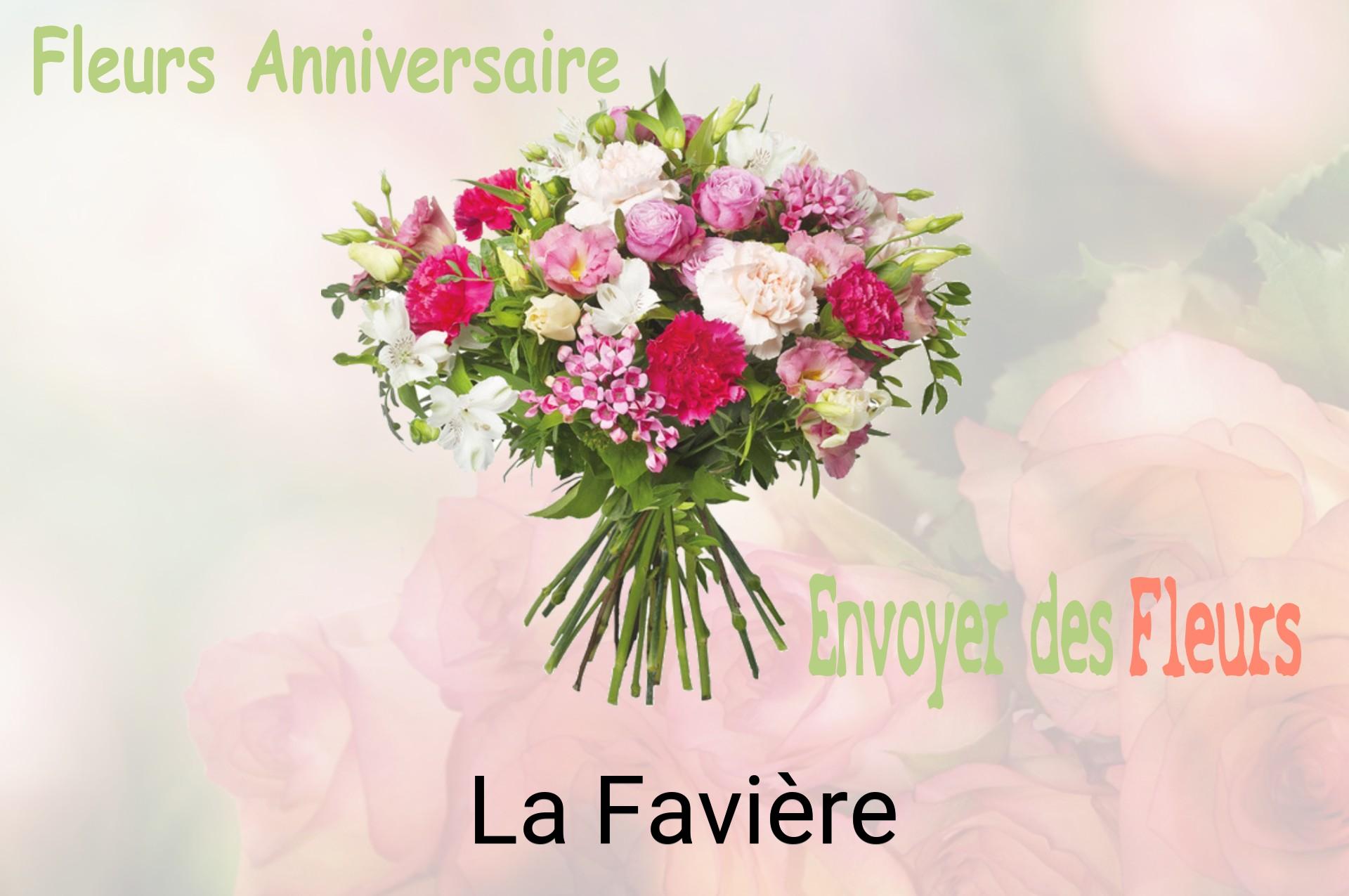 Bouquet de fleurs d’anniversaire livré à La Favière
