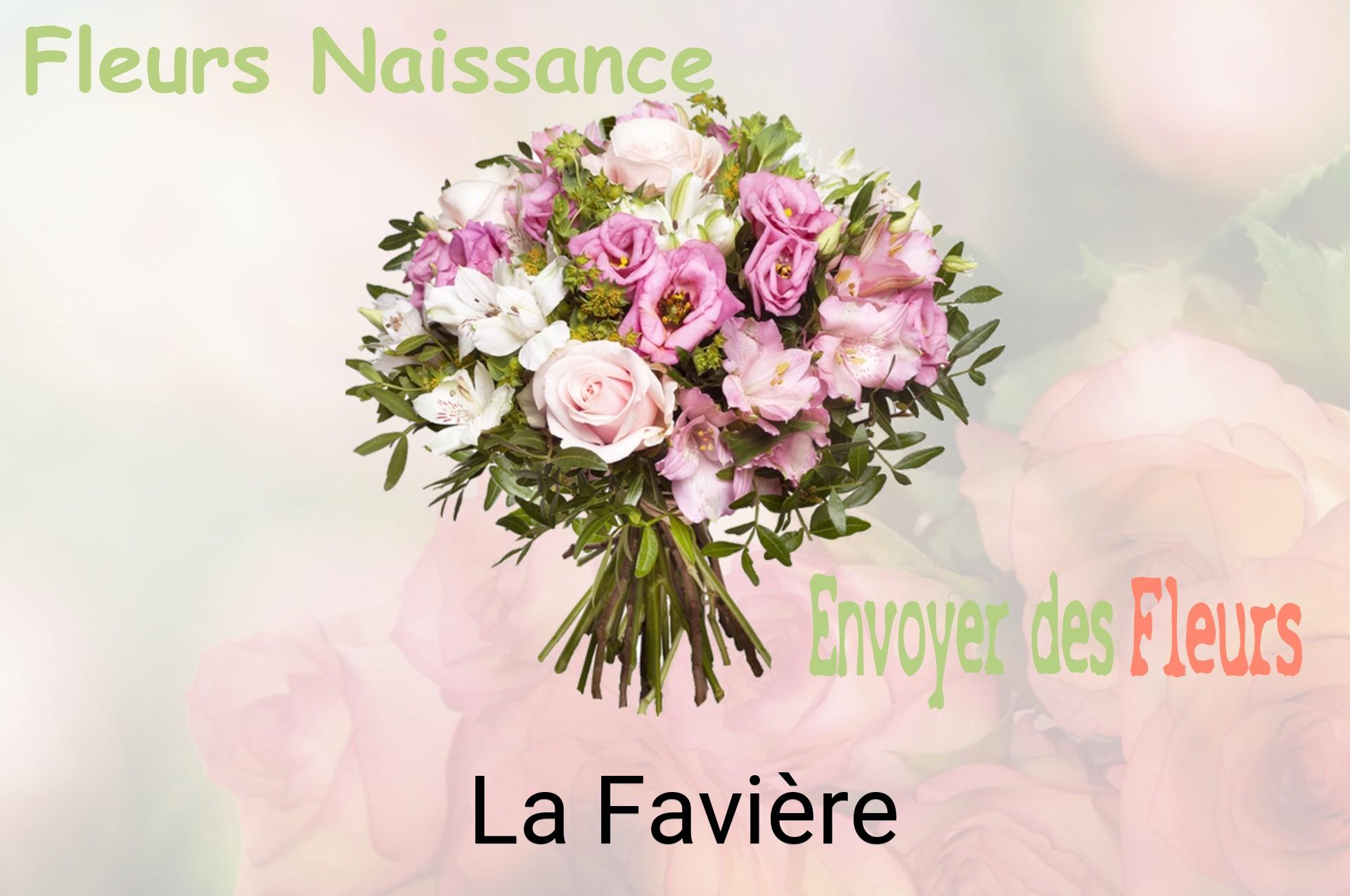 Bouquet de fleurs de naissance livré à La Favière